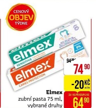 Pasty na zuby Elmex