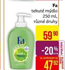 Tekuté mýdlo Fa