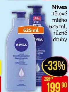 Tělová mléka Nivea