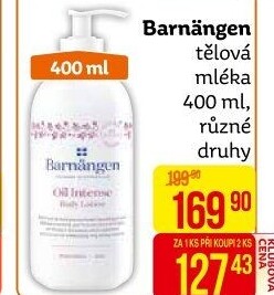 Tělové mléko Barnängen