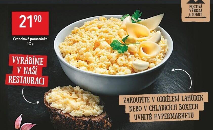 Česneková pomazánka Globus