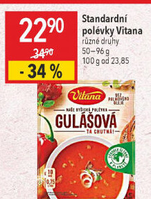 Instantní polévky Vitana