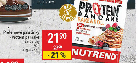Směs na palačinky bez lepku Protein Pancake Nutrend