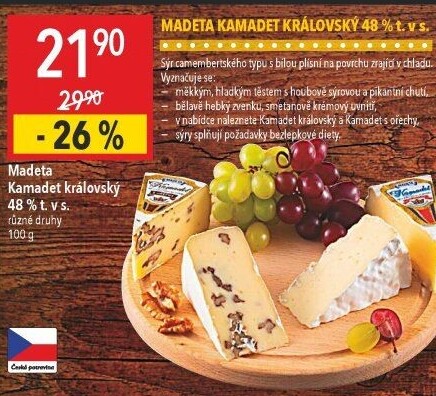Sýr Kamadet královský Madeta