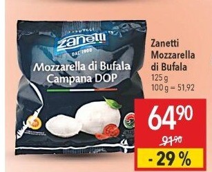 Sýr Mozzarella di Bufala Zanetti