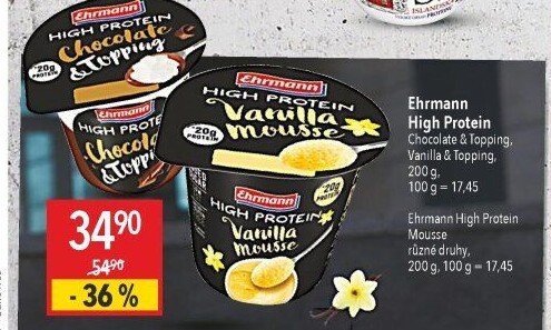 Dezerty High protein Ehrmann