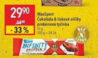 Proteinová tyčinka Infinity Protein Maxsport