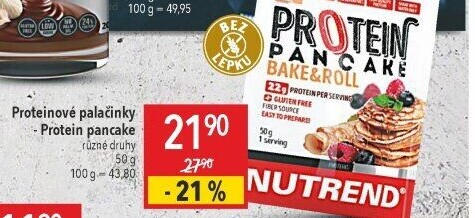 Směs na palačinky bez lepku Protein Pancake Nutrend