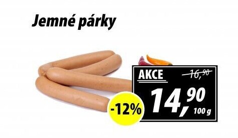 Párky jemné