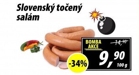 Salám slovenský točený