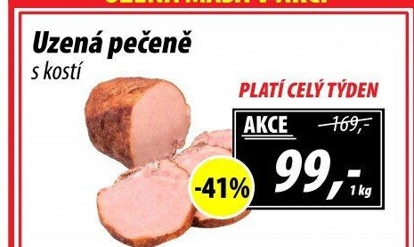 Uzená pečeně s kostí