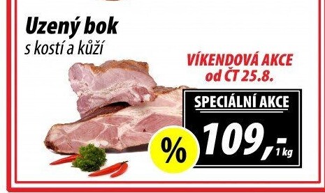 Uzený bok s kostí