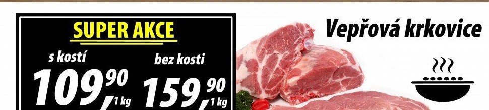 Vepřová krkovice s kostí