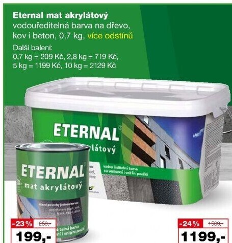 Akrylátová barva mat Eternal