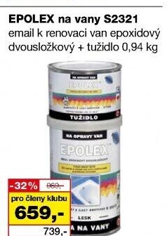 Barva na vany + tužidlo Epolex