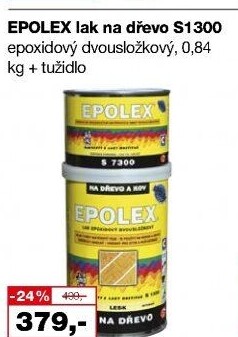 Dvousložkový lak na dřevo + tužidlo Epolex s1300