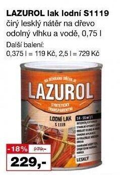 Lodní lak Lazurol