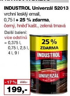 Nátěr na kov a dřevo Univerzál lesk Industrol