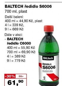 Ředidlo Barvy a laky Hostivař