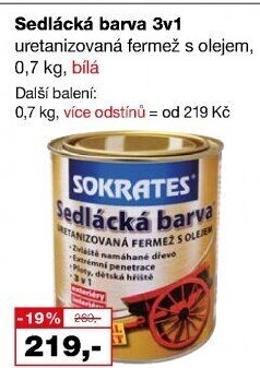Sedlácká barva na dřevo Sokrates
