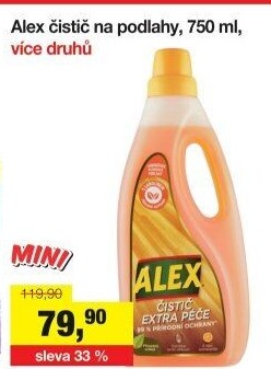 Čistič na podlahy Alex