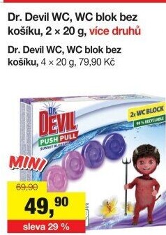 WC blok bodový Push Pull Dr. Devil