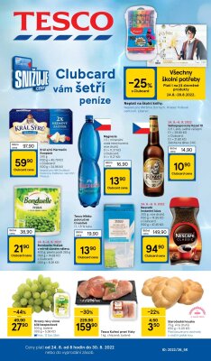 akční leták Tesco 24.8.2022-30.8.2022