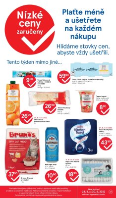 akční leták Tesco 24.8.2022-30.8.2022