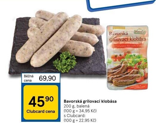 Bavorská grilovací klobása Ponnath