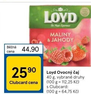 Čaj ovocný Loyd