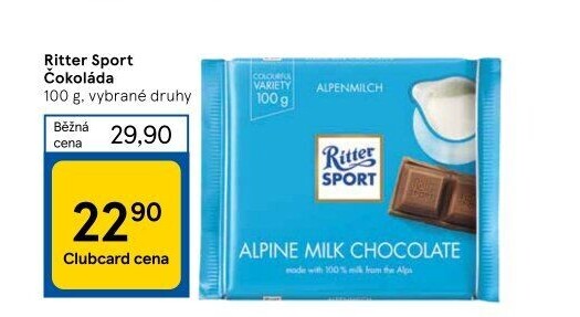 Čokoláda Sport Ritter