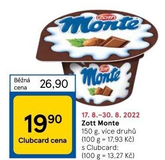 Dezert Monte Zott