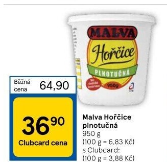 Hořčice plnotučná Malva