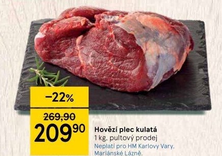 Hovězí plec kulatá - falešná svíčková