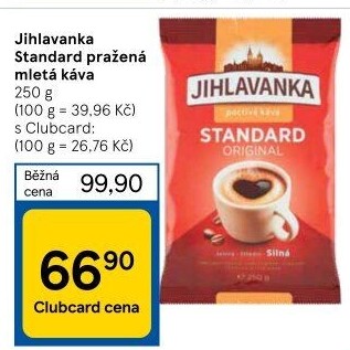 Mletá káva Standard Jihlavanka