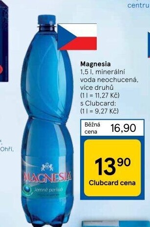 Přírodní voda Magnesia