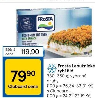 Rybí filé labužnické mražené Frosta
