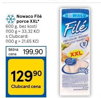 Rybí filé mražené Nowaco