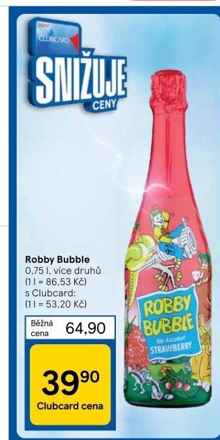 Sekt nealkoholický dětský Robby Bubble