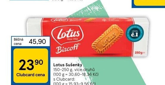 Sušenky Biscoff Lotus