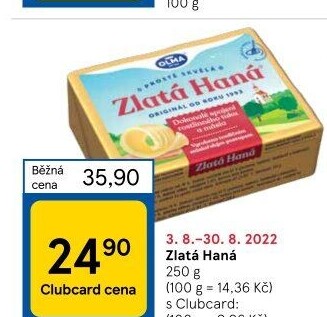 Tuk Zlatá Haná Olma