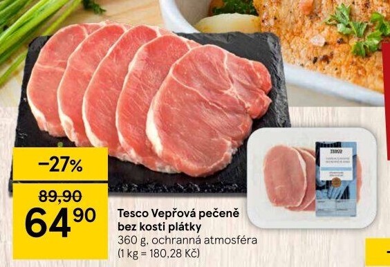 Vepřová pečeně bez kosti Tesco