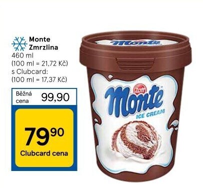 Zmrzlina v kelímku Monte Zott