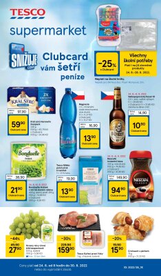 akční leták Tesco 24.8.2022-30.8.2022
