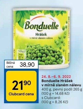 Hrášek Bonduelle