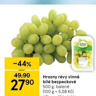Hrozny bílé bezsemenné The Grower'