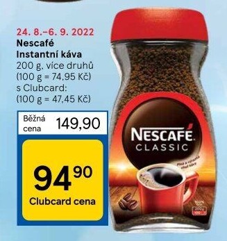 Instantní kávy Nescafé