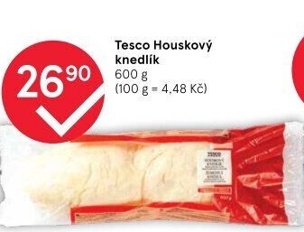 Knedlík houskový Tesco