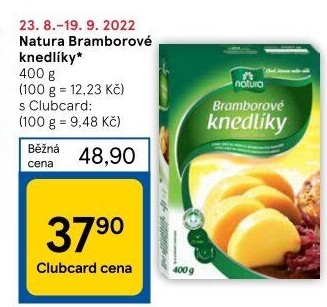 Knedlíky bramborové v prášku Natura