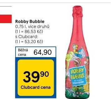 Sekt nealkoholický dětský Robby Bubble